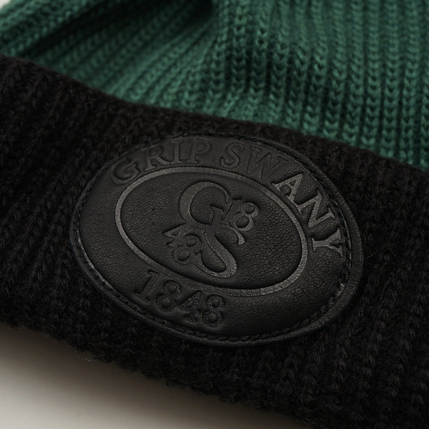 【18MA-266】 LEATHER PATCH BEANIE