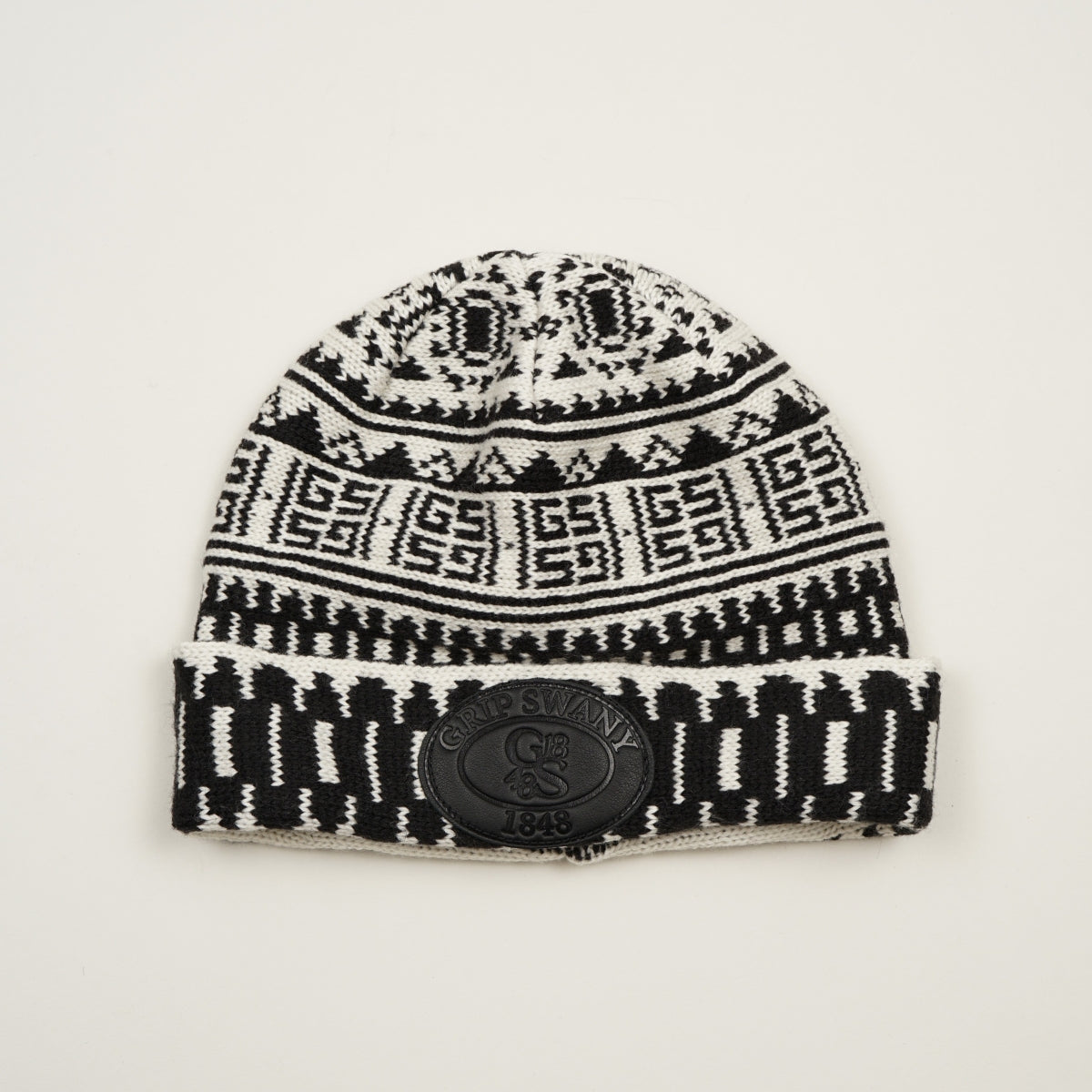 【18MA-266】 LEATHER PATCH BEANIE