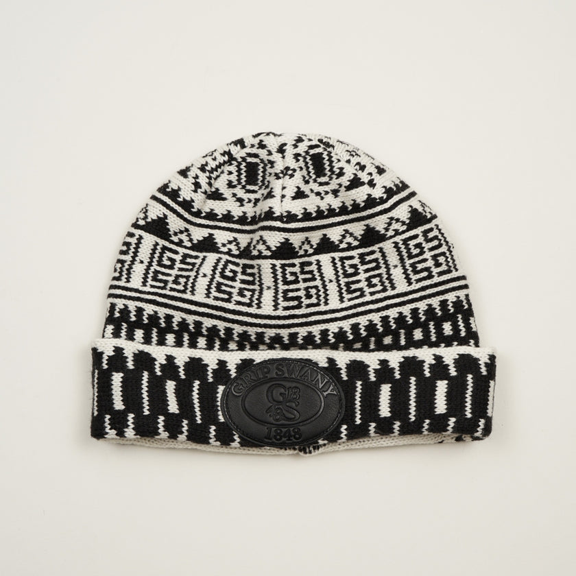 【18MA-266】 LEATHER PATCH BEANIE