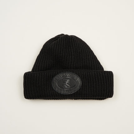 【18MA-266】 LEATHER PATCH BEANIE