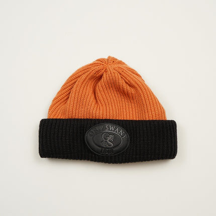 【18MA-266】 LEATHER PATCH BEANIE