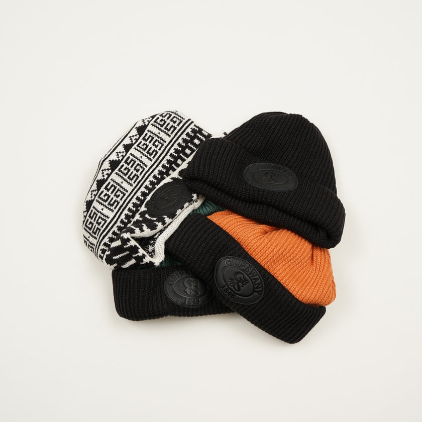 【18MA-266】 LEATHER PATCH BEANIE