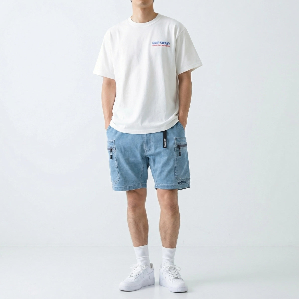 【GSMS-153】 COOLMAX DENIM GEAR SHORTS