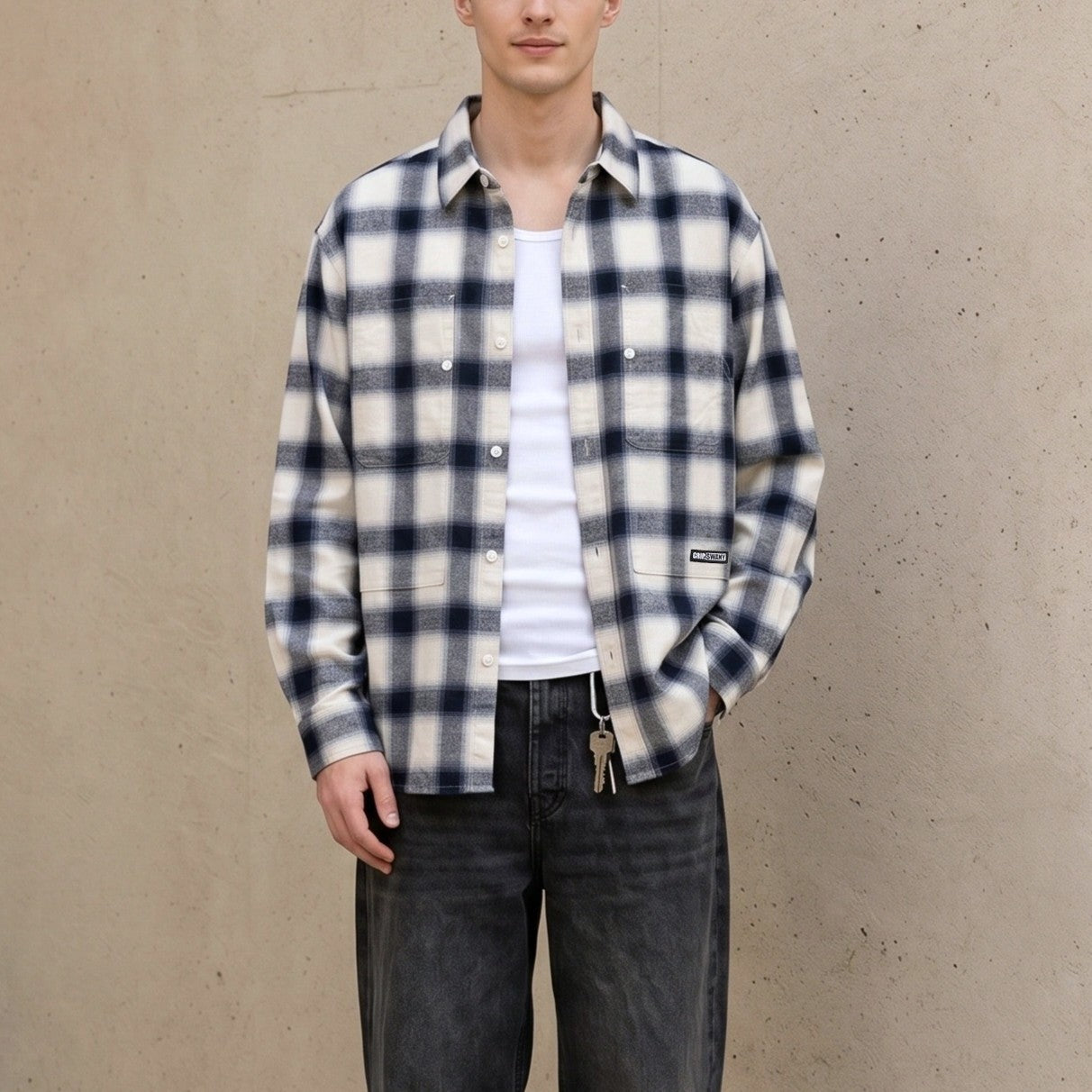 【GSMSH-071】 BRUSHED CHECK SHIRTS