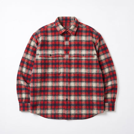 【18MSH-280】 WOOL FLANNEL WORK SHIRTS