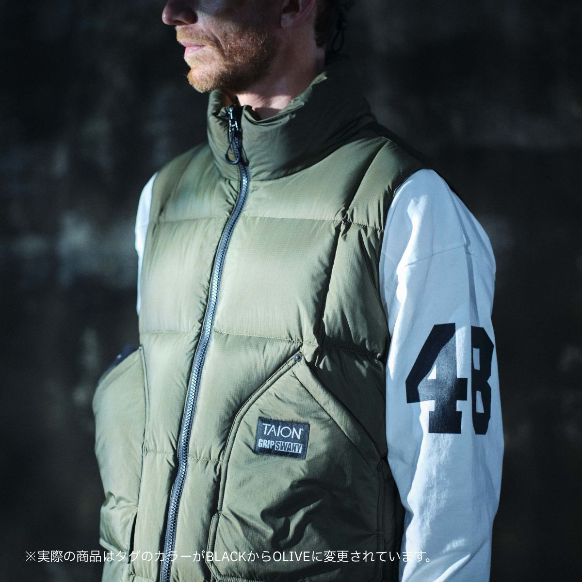 【TAION-002VZWK-GS】 CORDURA DOWN VEST