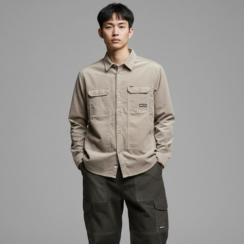 【GSMSH-072】 CORDUROY STRETCH FIELD SHIRTS