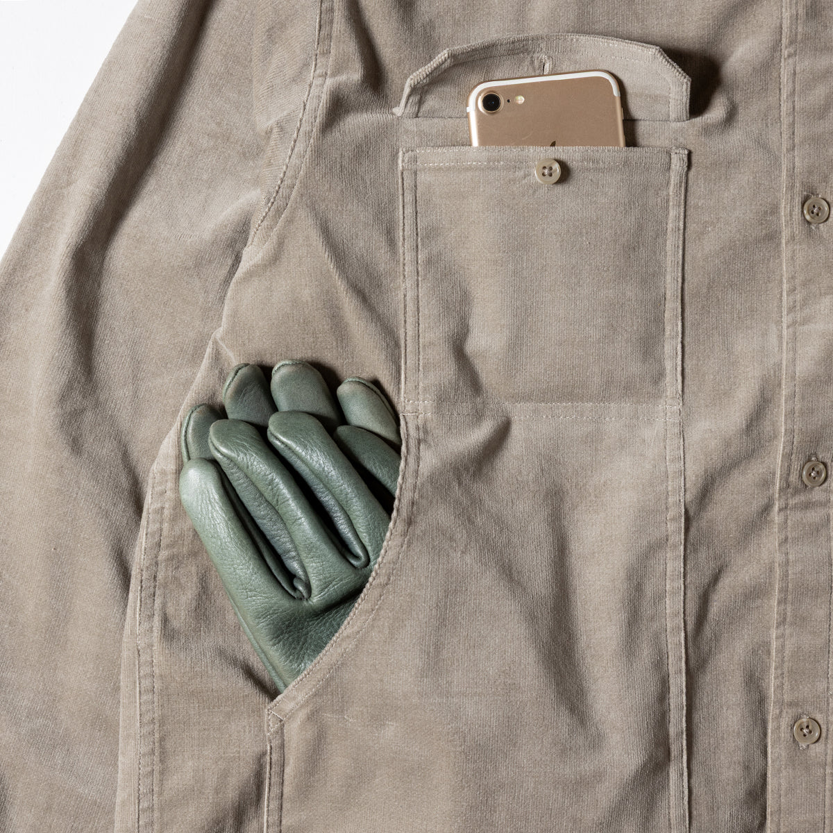 【GSMSH-072】 CORDUROY STRETCH FIELD SHIRTS