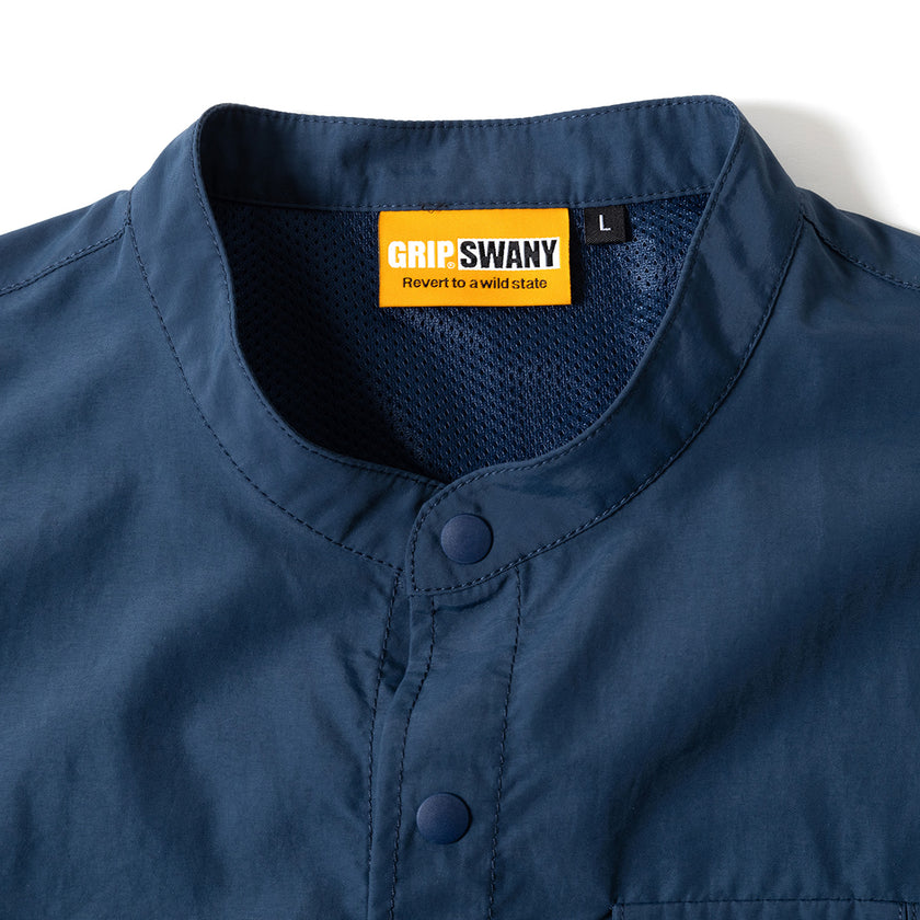 [GSW-34]W'S SUPPLEX STAND COLLAR SHIRT