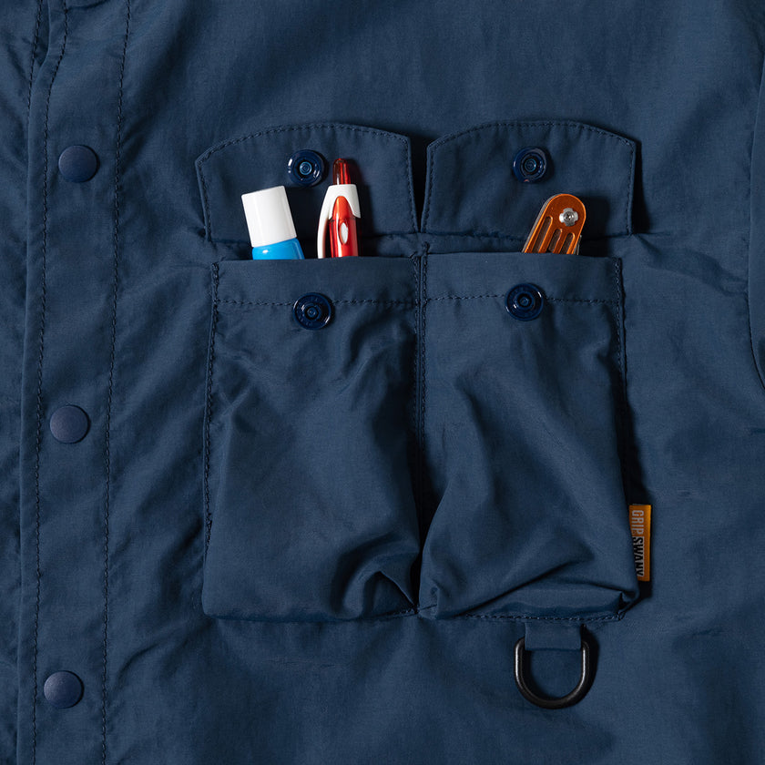 [GSW-34]W'S SUPPLEX STAND COLLAR SHIRT