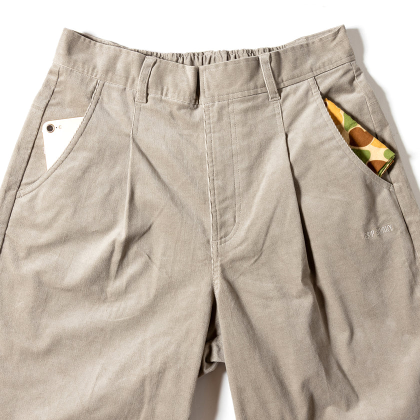 【GSWP-085】 CORDUROY STRETCH WIDE PANTS