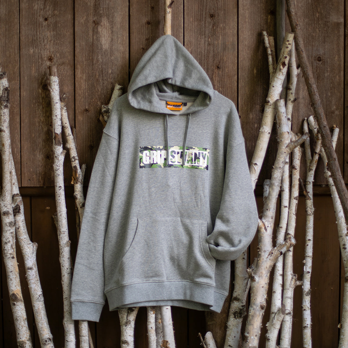 GSMCT-190GC】Camo Box Logo Hoodie – grip-swany