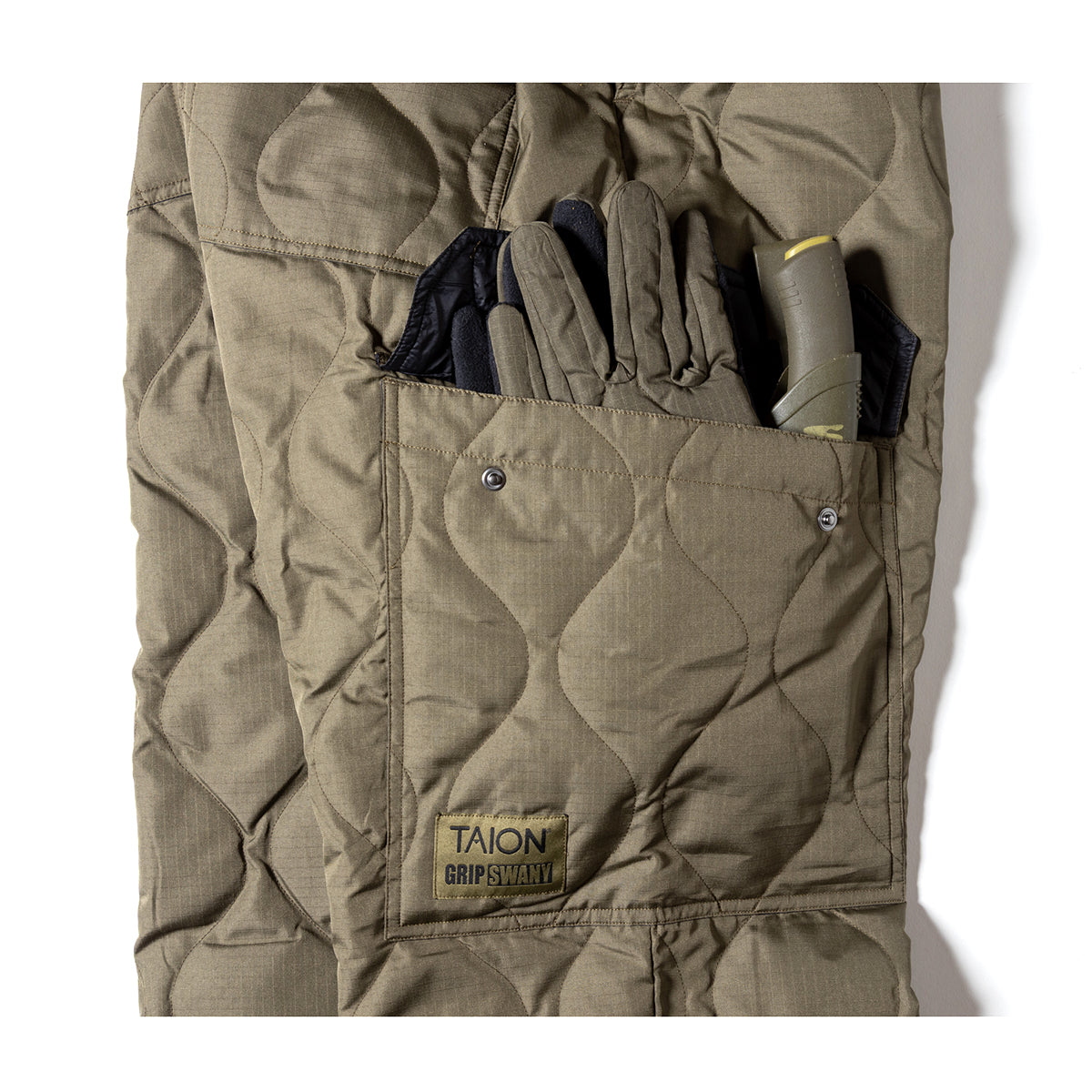 【TAION-GRIPSWANY-PT01】 TAION X GRIP SWANY DOWN CARGO PANTS