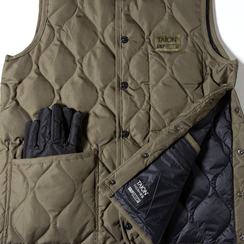 【TAION-GRIPSWANY-VT01】 TAION X GRIP SWANY DOWN VEST