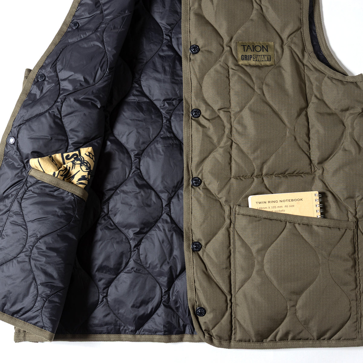 【TAION-GRIPSWANY-VT01】 TAION X GRIP SWANY DOWN VEST
