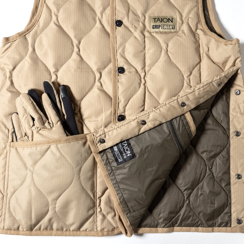 【TAION-GRIPSWANY-VT01】 TAION X GRIP SWANY DOWN VEST