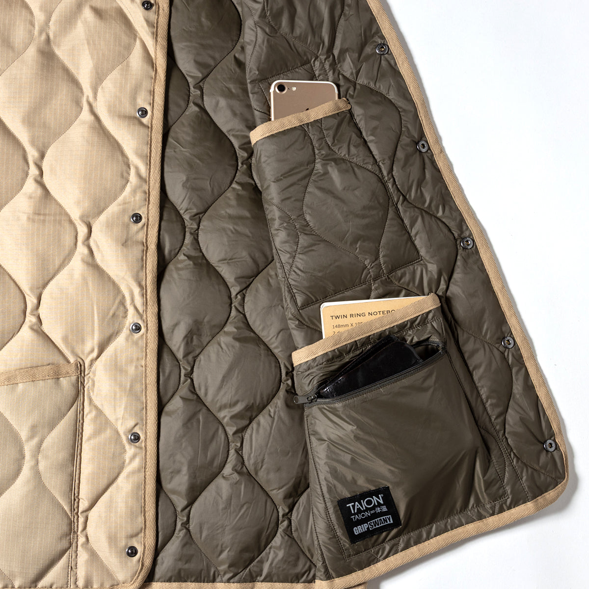 【TAION-GRIPSWANY-VT01】 TAION X GRIP SWANY DOWN VEST