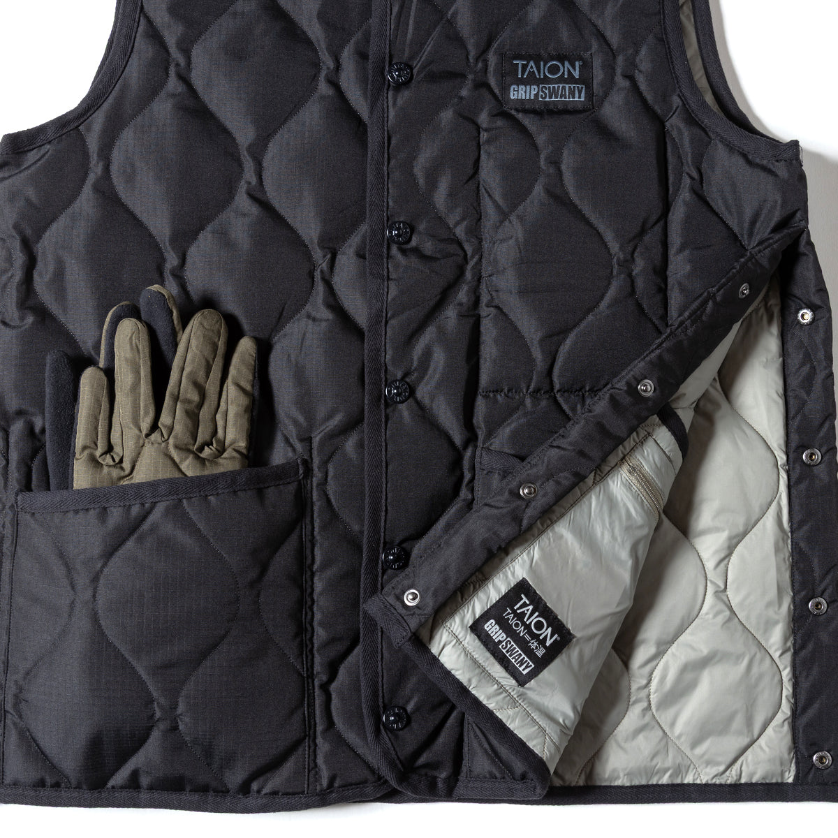 【TAION-GRIPSWANY-VT01】 TAION X GRIP SWANY DOWN VEST
