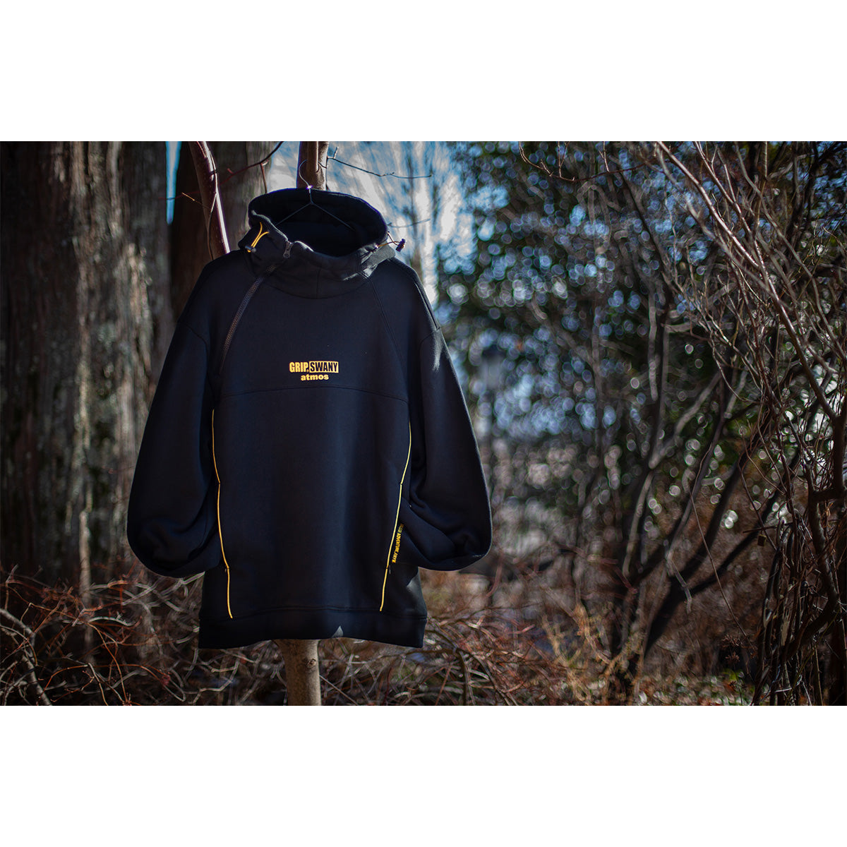 【MA24H-SW054】 atmos × GRIP SWANY Ninja Hooded Sweatshirt