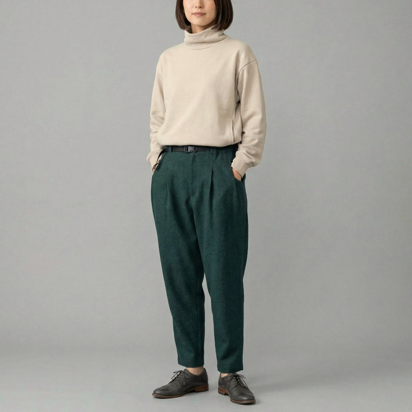 【GSWP-084】 WOOL-LIKE TAPERED PANTS