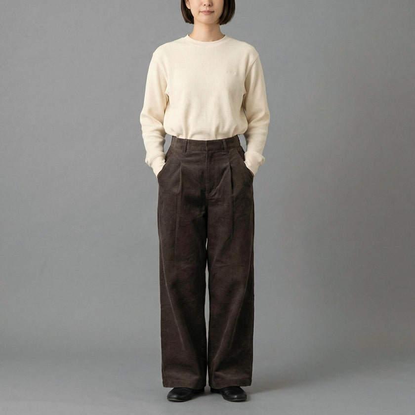 【GSWP-085】 CORDUROY STRETCH WIDE PANTS